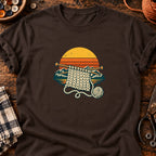 T-shirt Tricot au crépuscule, coloris chocolat foncé
