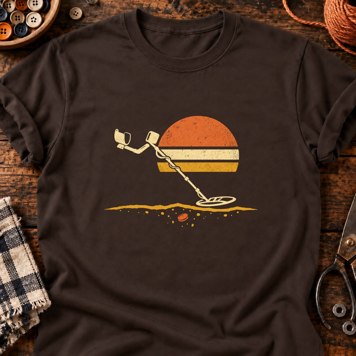 Trésor caché — T-shirt chocolat