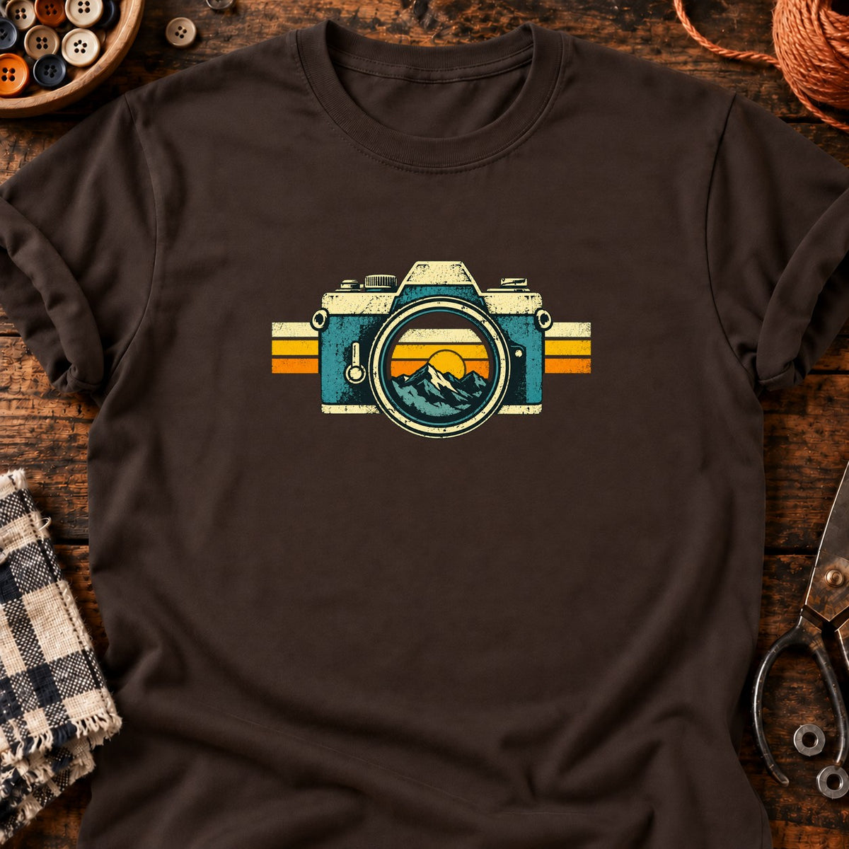 Plein cadre — T-shirt chocolat