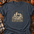 Paysagiste du réseau miniature — T-shirt gris anthracite chiné