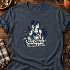 Sois belle et touche à tout — T-shirt gris anthracite chiné