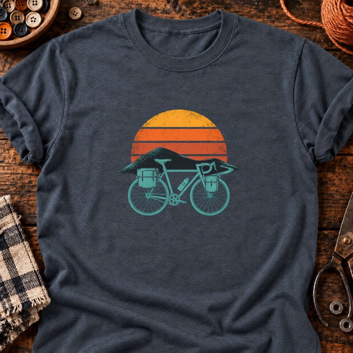 La belle échappée — T-shirt gris anthracite chiné