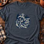 VTT femme en forêt boueuse — T-shirt gris anthracite chiné