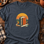 T-shirt Reliure artisanale et carnet cousu, coloris gris foncé chiné