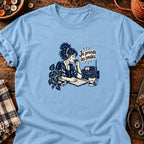Opératrice radio et ondes libres — T-shirt bleu clair