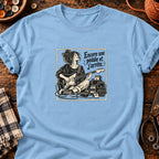 Guitariste et pédales Encore une pédale et j’arrête — T-shirt bleu clair