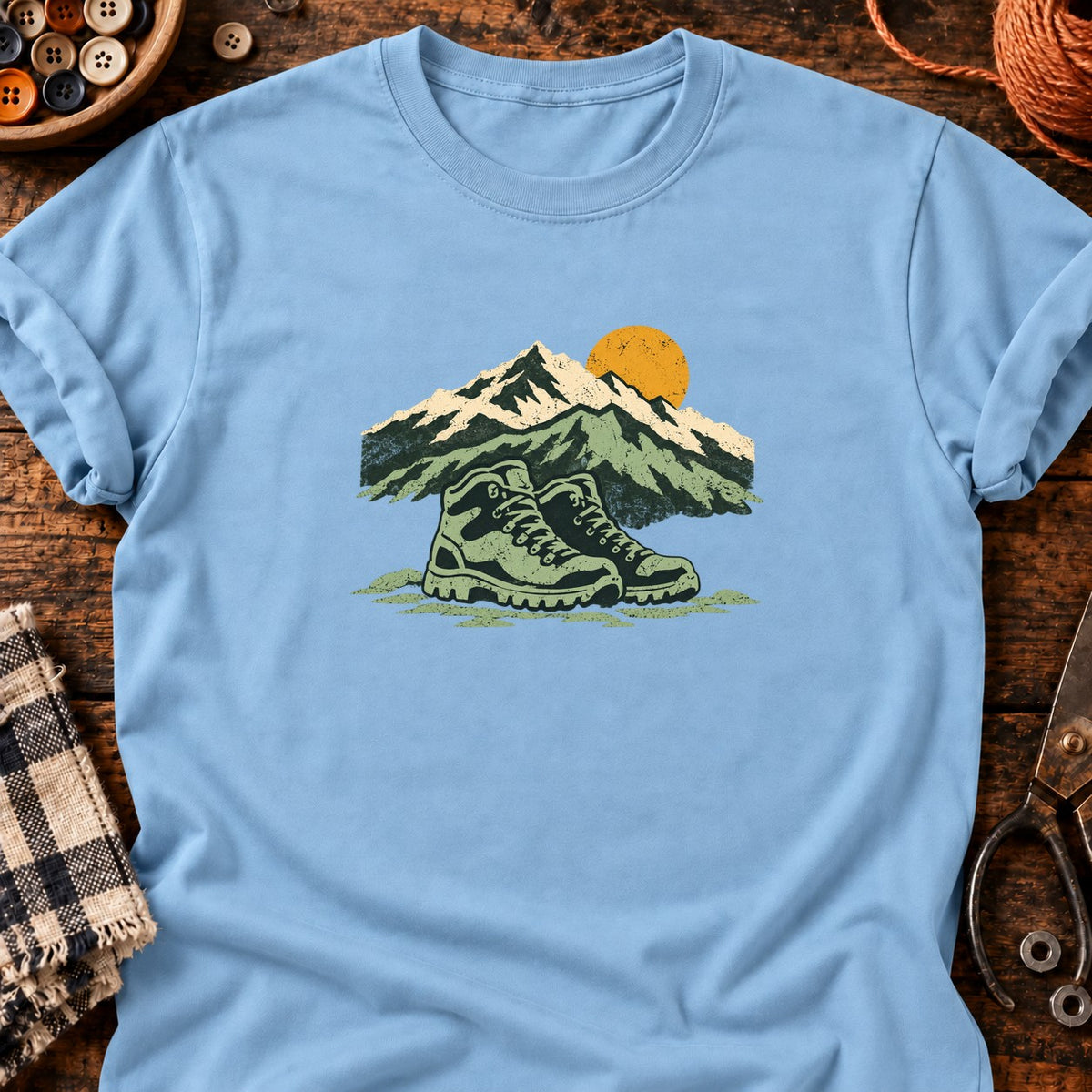 Au grand air — T-shirt bleu clair
