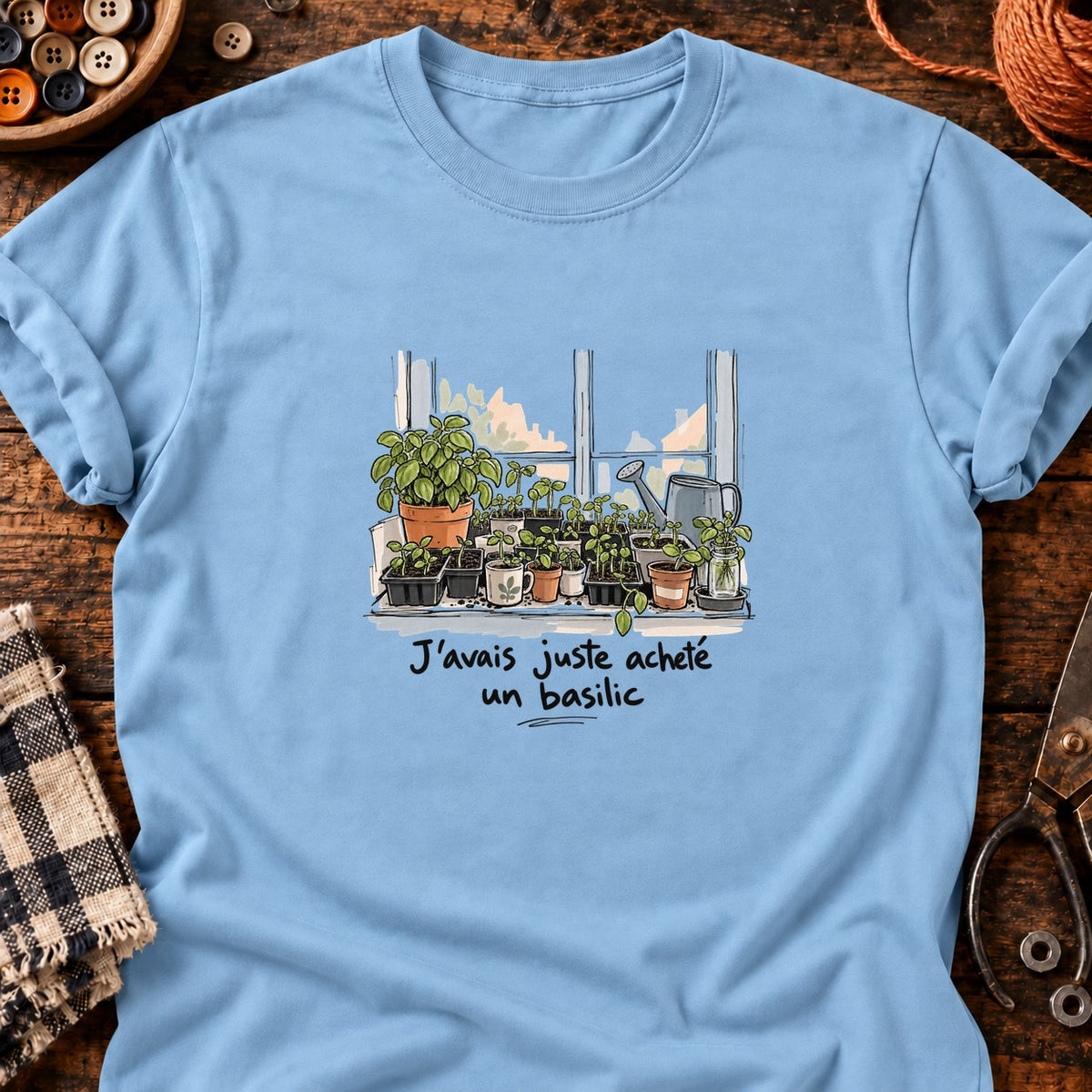 J'avais juste acheté un basilic T-Shirt — T-shirt Light Blue