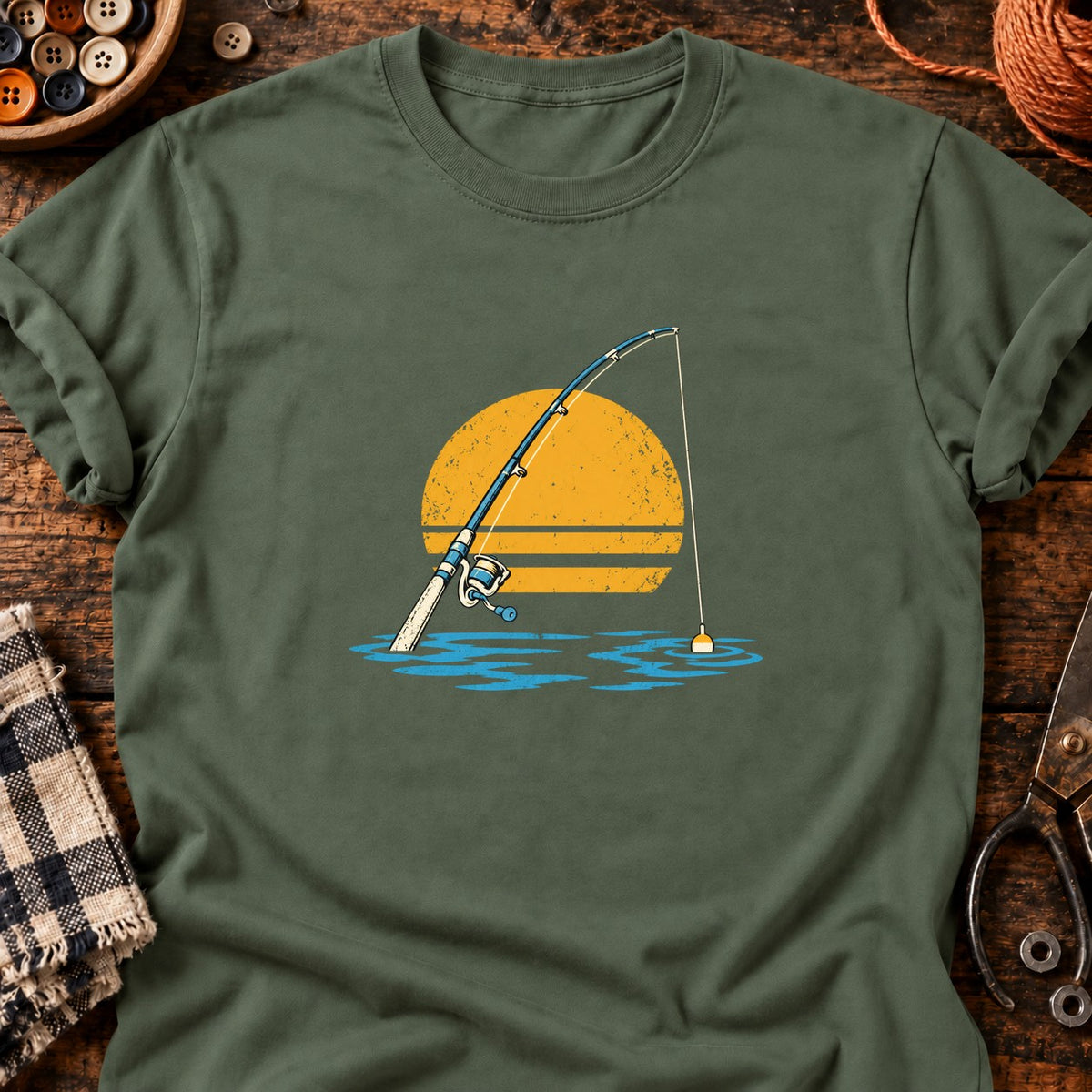 Au bout du fil — T-shirt vert militaire