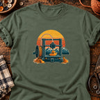 T-shirt Imprimante 3D et bateau de calibration, coloris vert militaire