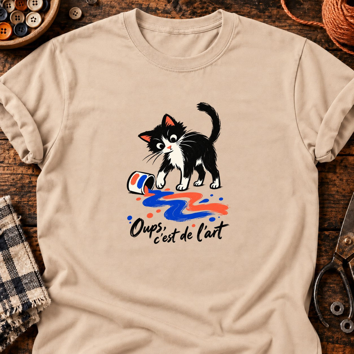 Oups, c'est de l'art — T-shirt naturel