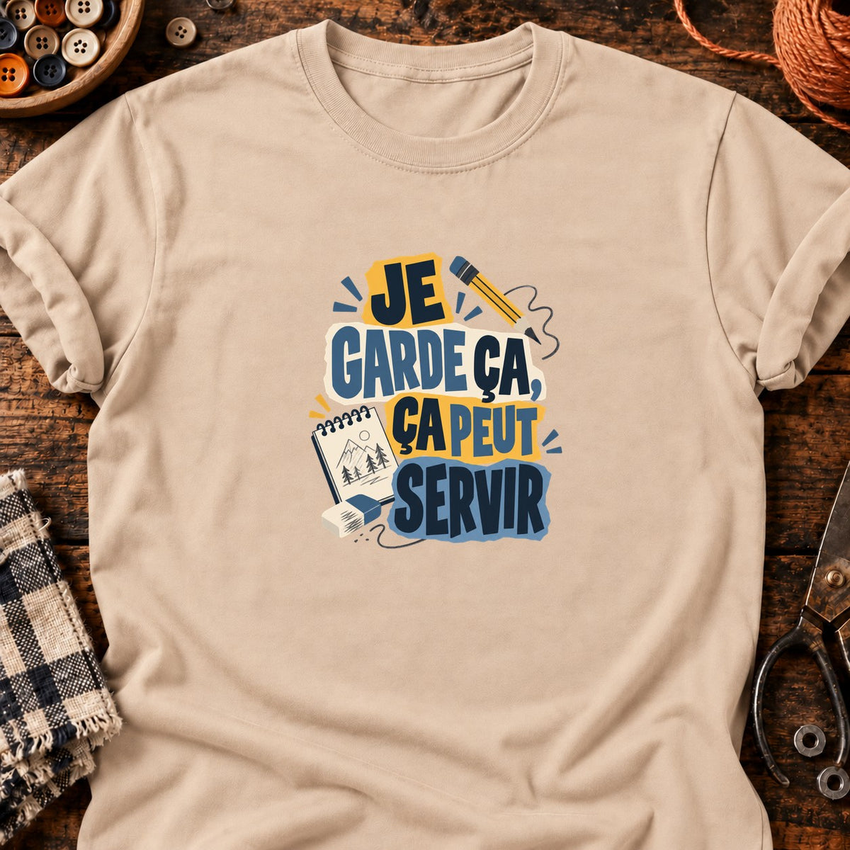 Ça peut servir - Dessin — T-shirt naturel