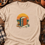 T-shirt Reliure artisanale et carnet cousu, coloris naturel