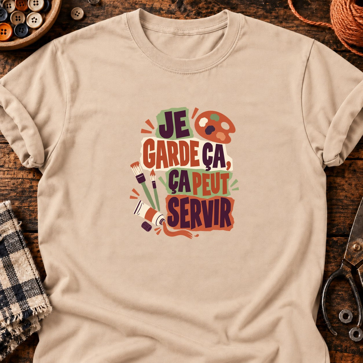 Ça peut servir - Peinture — T-shirt naturel