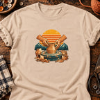 T-shirt Modelage d'argile sur tour de potier, coloris naturel