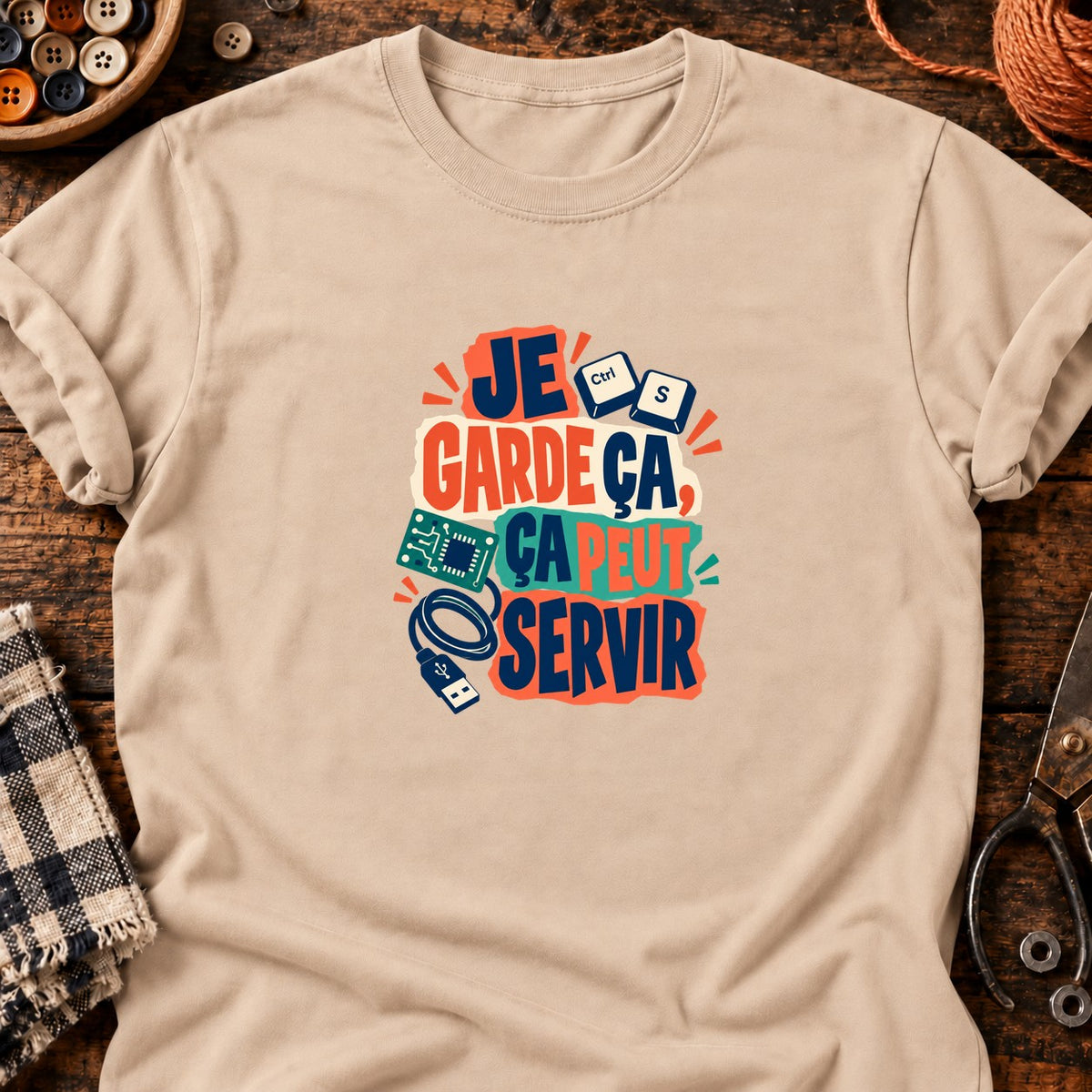 Ça peut servir - Ordinateur — T-shirt naturel