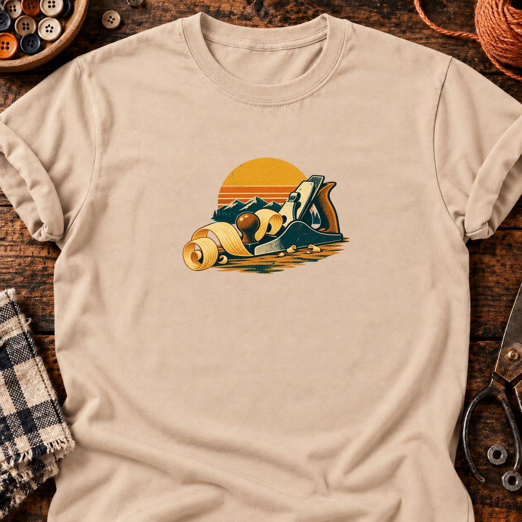 T-shirt Rabot à main et copeaux en, coloris naturel