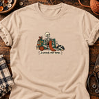 Squelette tricoteur — Je prends mon temps — T-shirt naturel
