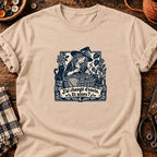 Sorcière bricoleuse et panier oublié — T-shirt naturel