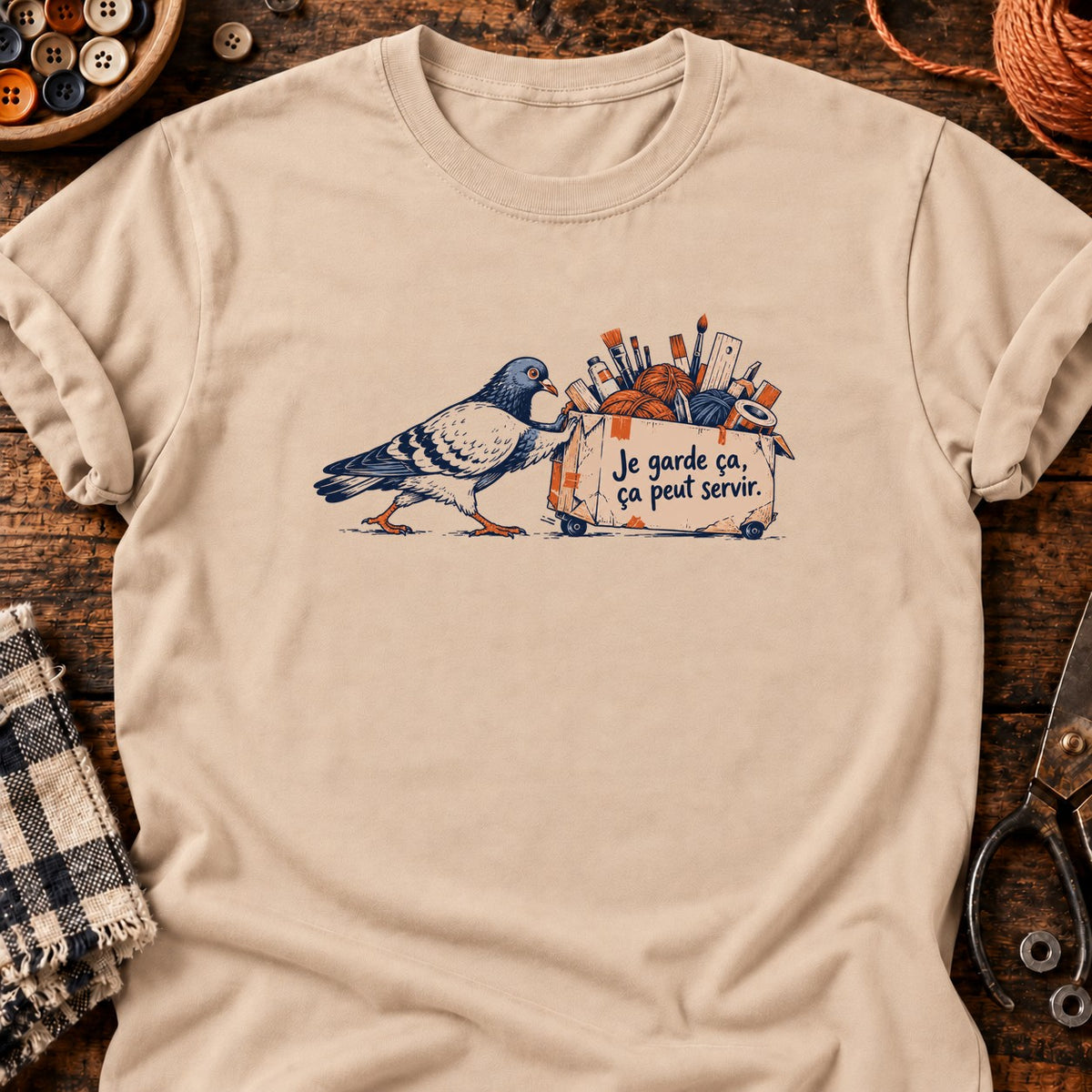 Pigeon - Je garde ça — T-shirt naturel