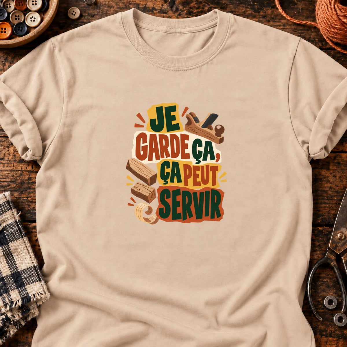 Ça peut servir - Menuiserie — T-shirt naturel