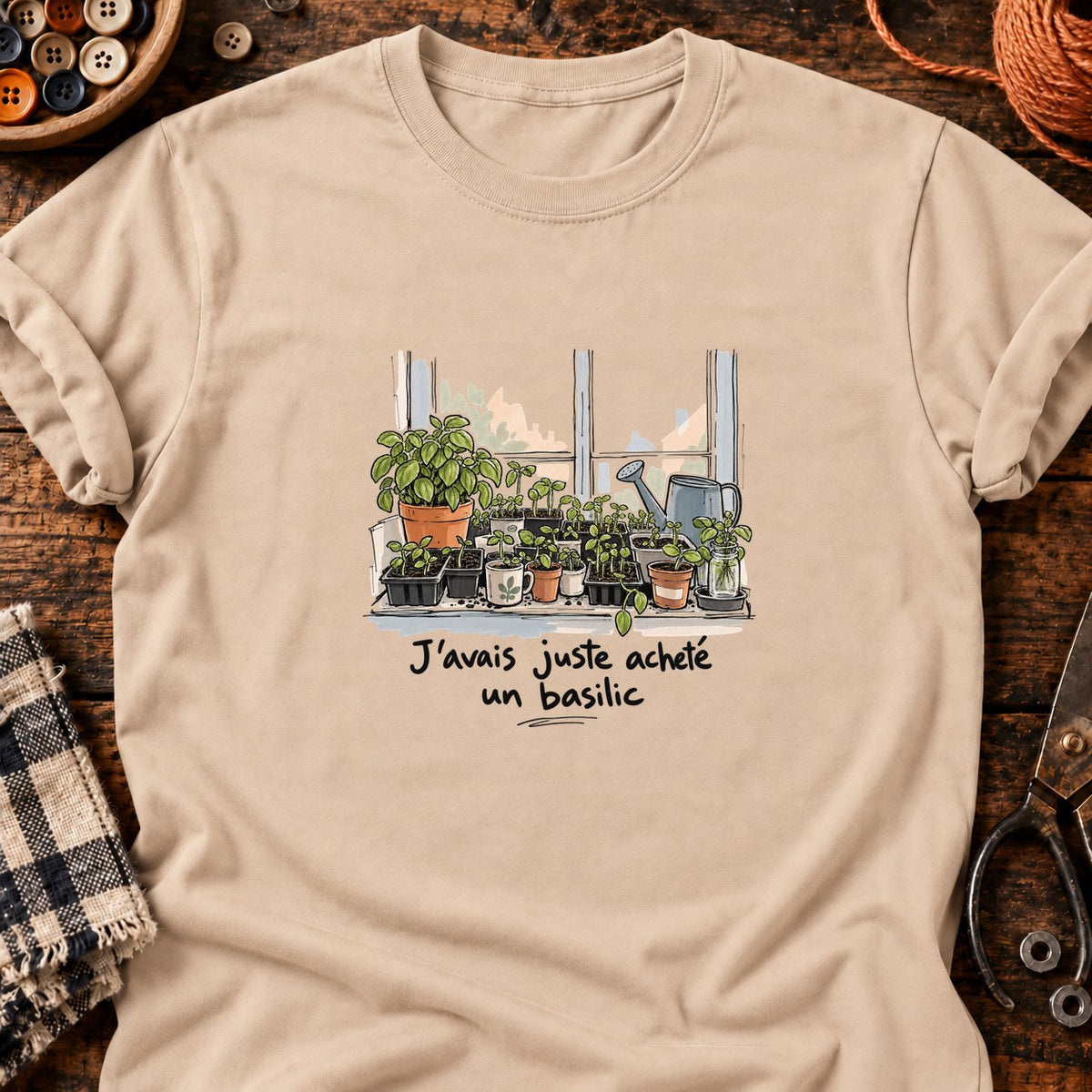 J'avais juste acheté un basilic T-Shirt — T-shirt Natural
