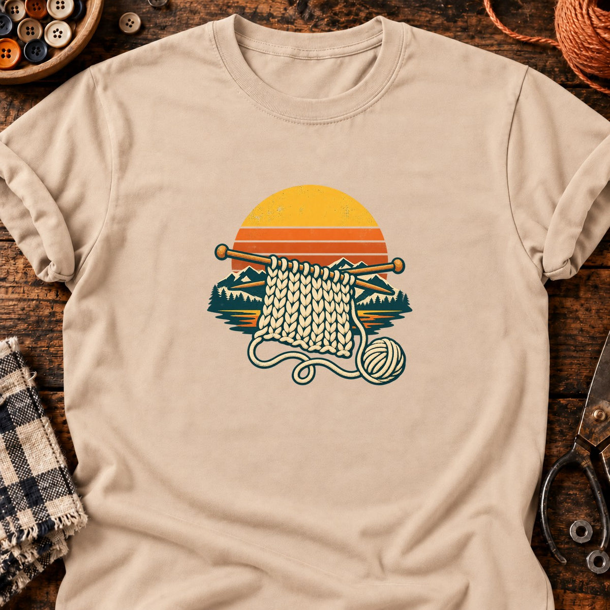 Tricot au crépuscule t-shirt — T-shirt Natural