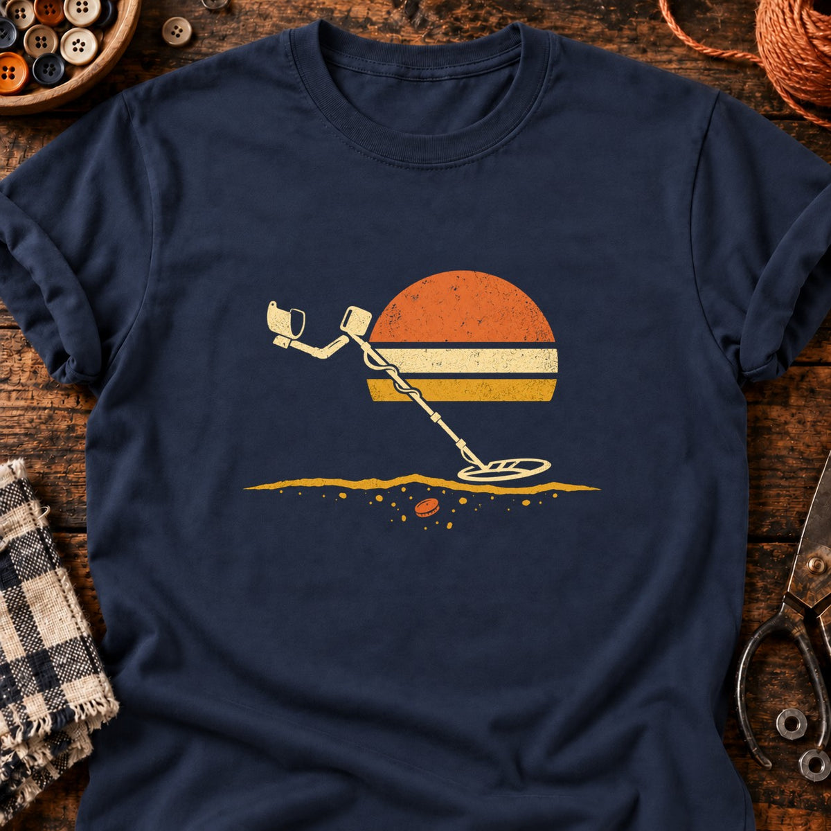 Trésor caché — T-shirt bleu marine