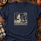 Femme et imprimante 3D J’imprime de quoi imprimer — T-shirt bleu marine