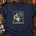 Bassiste au groove affirmé — T-shirt bleu marine
