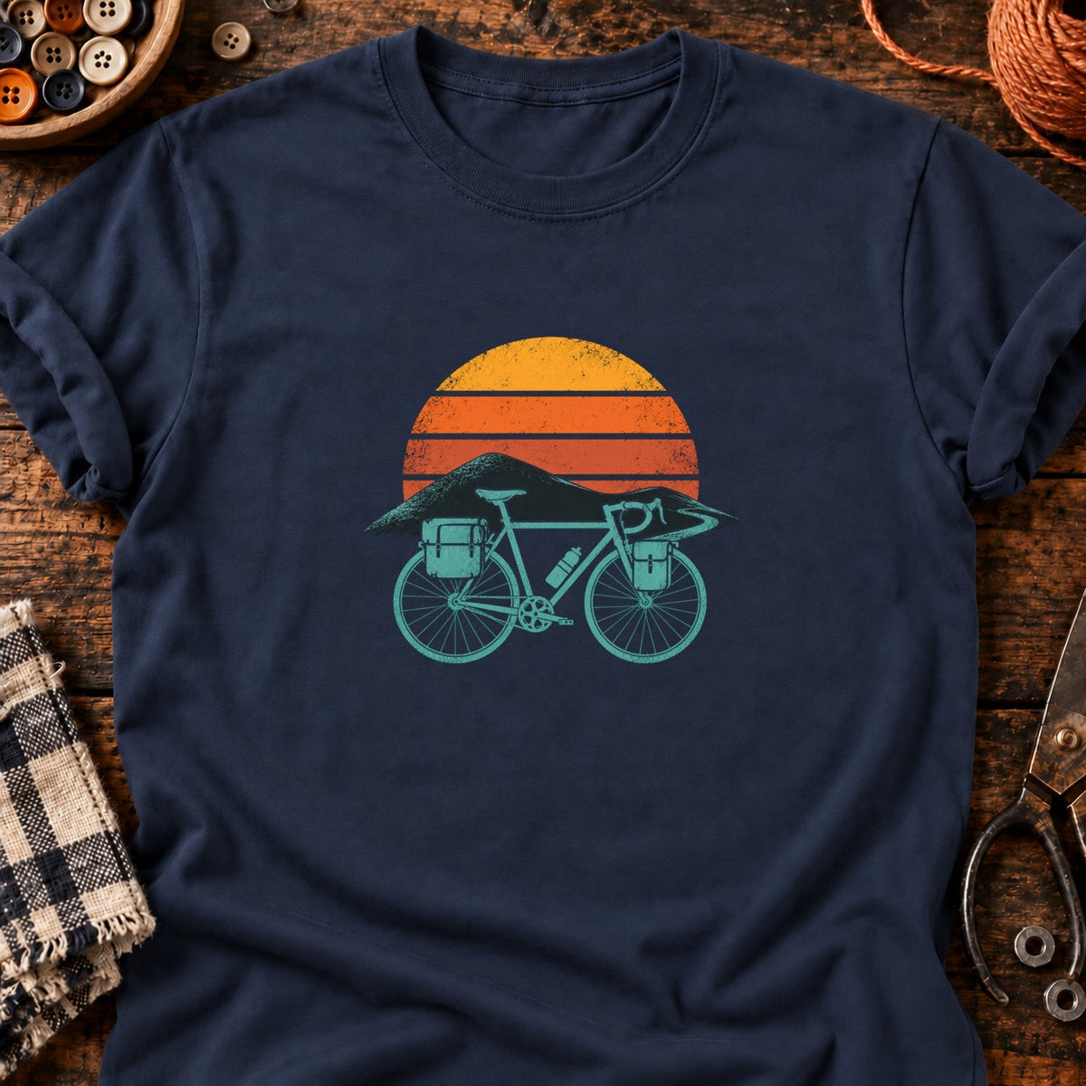 La belle échappée — T-shirt bleu marine