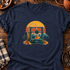 T-shirt Imprimante 3D et bateau de calibration, coloris bleu marine