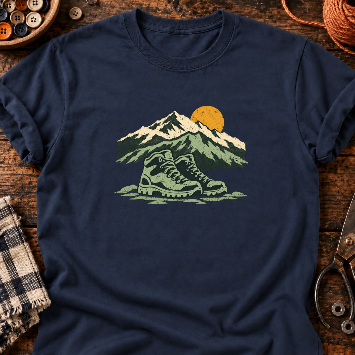 Au grand air — T-shirt bleu marine