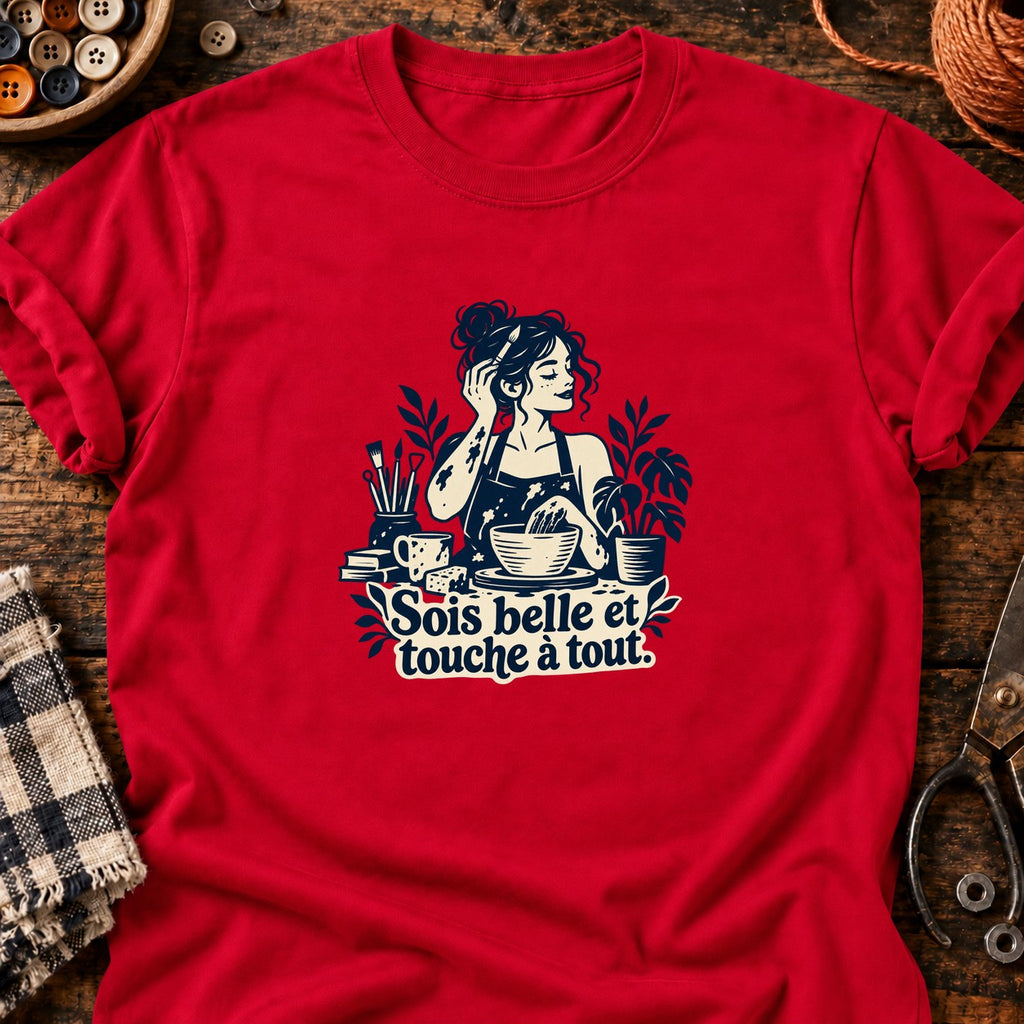 Sois belle et touche à tout — T-shirt rouge