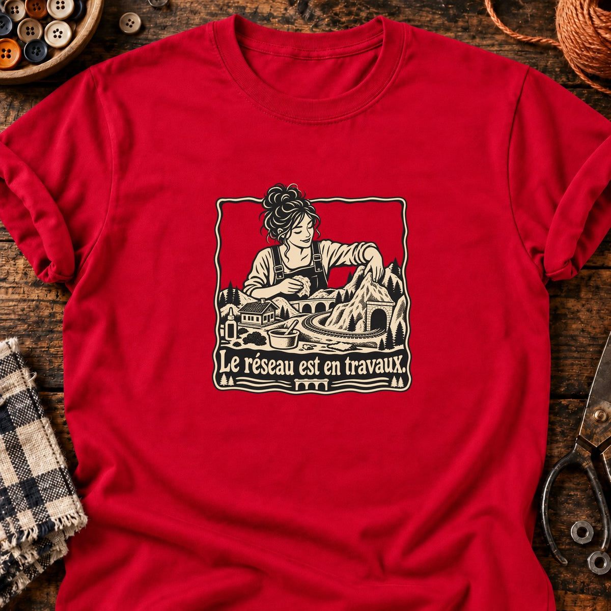 Paysagiste du réseau miniature — T-shirt rouge