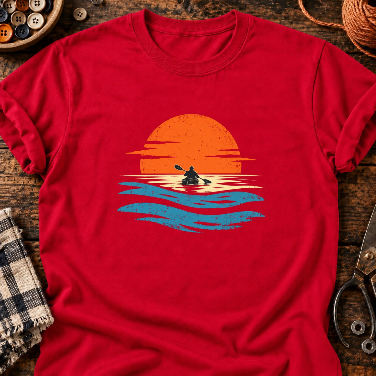 Au fil de l’eau — T-shirt rouge