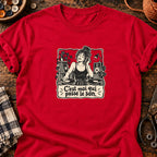 DJ femme rétro C’est moi qui passe le son — T-shirt rouge