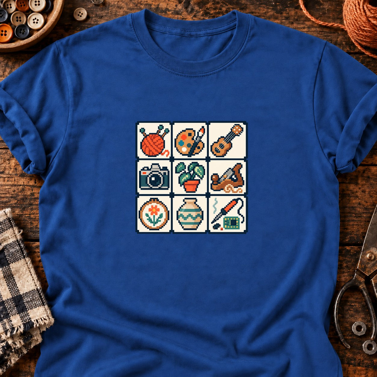 Plein — T-shirt bleu roi