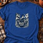 Batteuse dans une toute petite pièce — T-shirt bleu roi