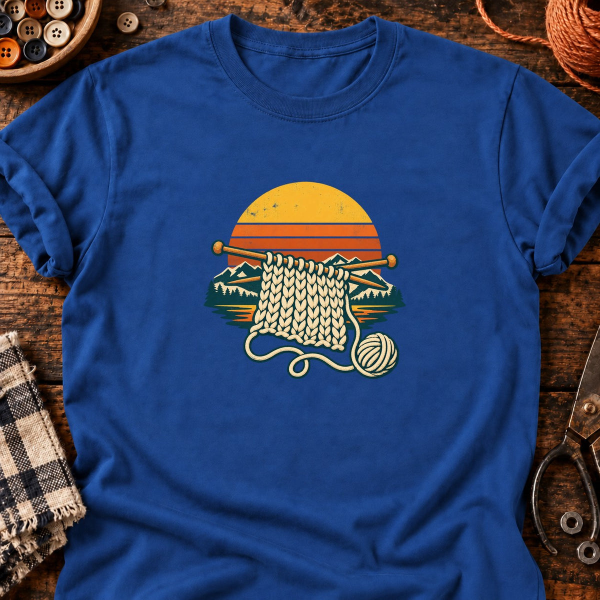 Tricot au crépuscule t-shirt — T-shirt Royal