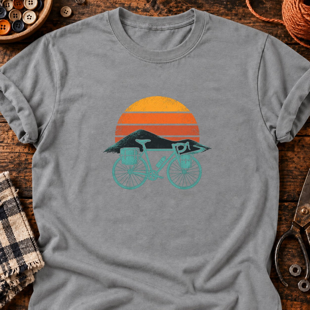 La belle échappée — T-shirt gris chiné