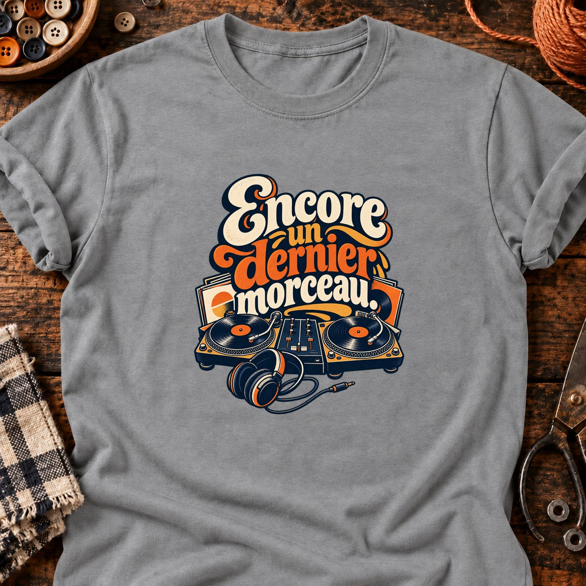 Encore un dernier morceau — T-shirt gris chiné