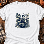 Batteuse dans une toute petite pièce — T-shirt blanc