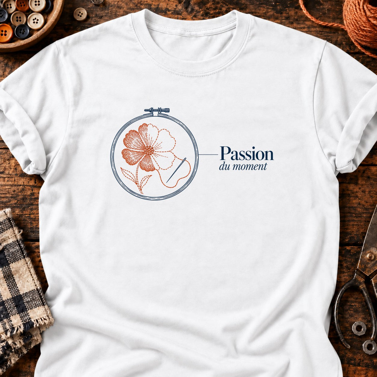 Passion du moment — T-shirt blanc