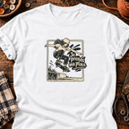 Skateuse en ollie Je prends ma place — T-shirt blanc