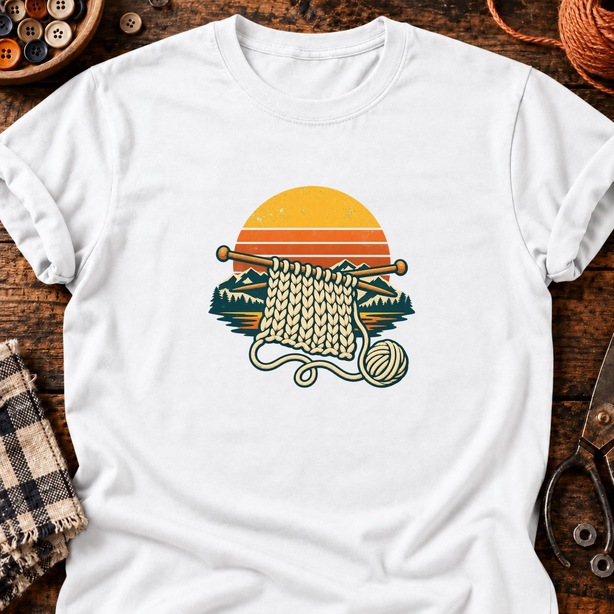 Tricot au crépuscule t-shirt — T-shirt White