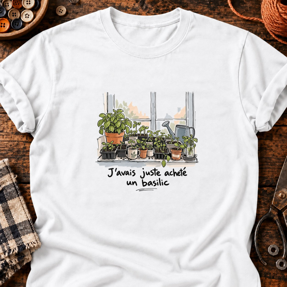 J'avais juste acheté un basilic T-Shirt — T-shirt White