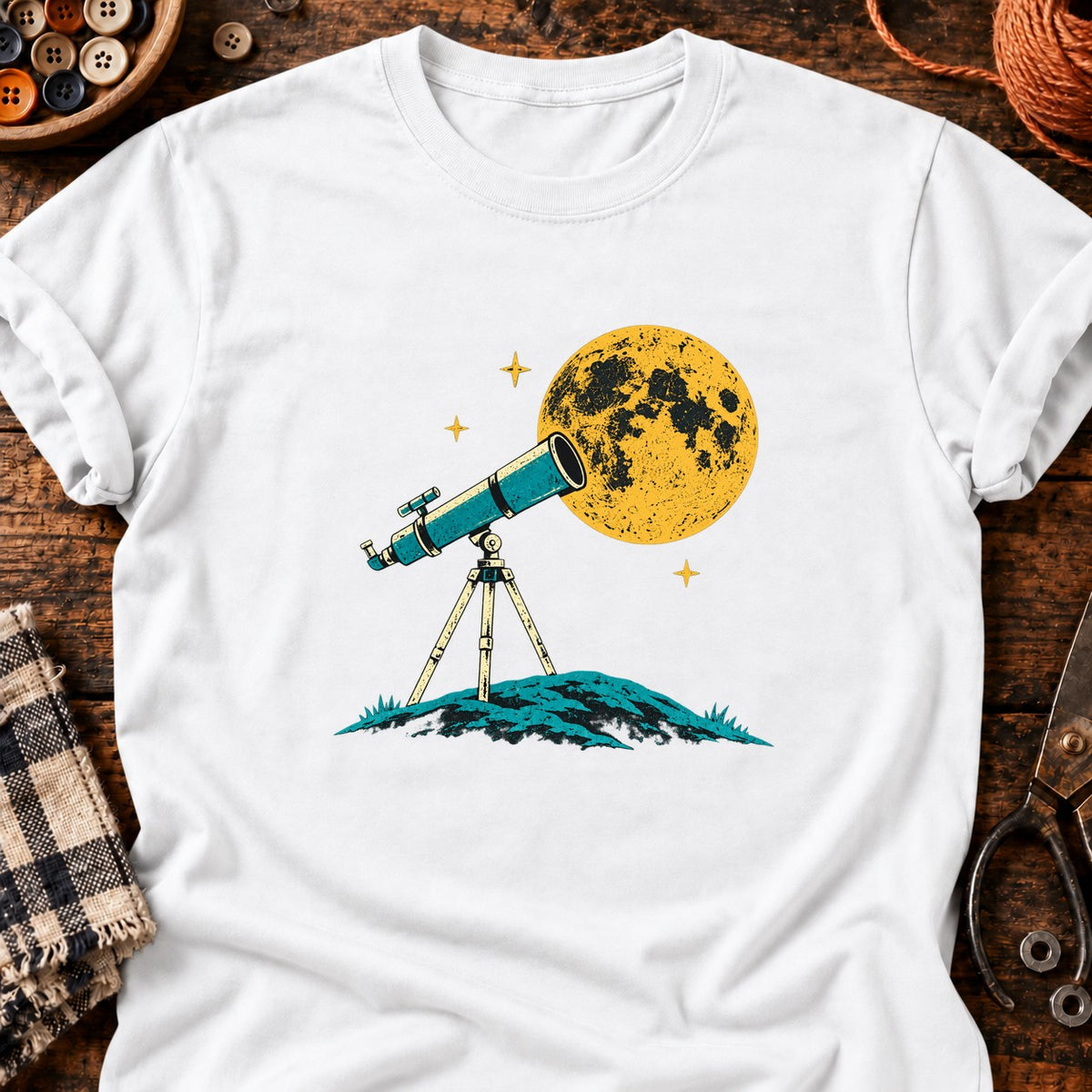 Sous les étoiles — T-shirt blanc