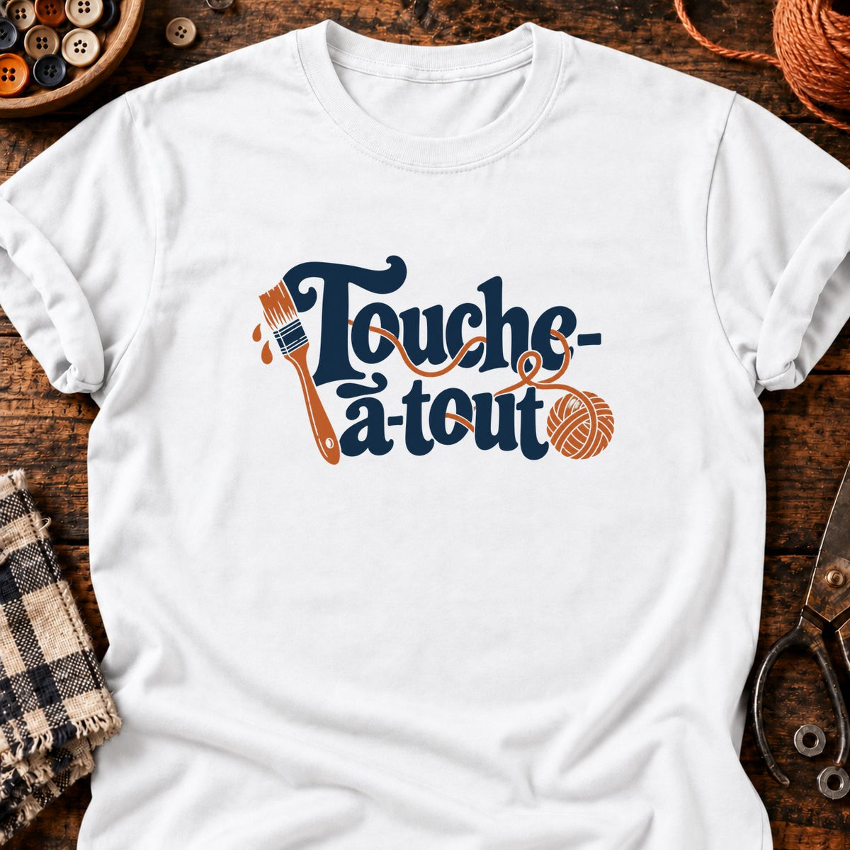 Touche-à-tout — T-shirt blanc