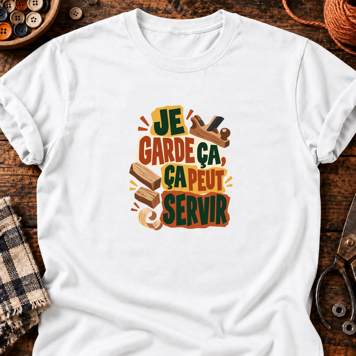 Ça peut servir - Menuiserie — T-shirt blanc